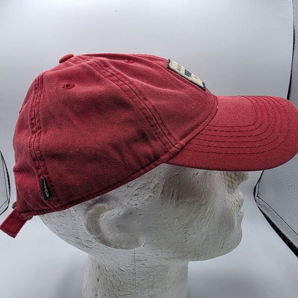 Legacy 92 Mantoloking Adjustable Red Baseball Cap Embroidered Whale Logo Hat - Picture 4 of 9